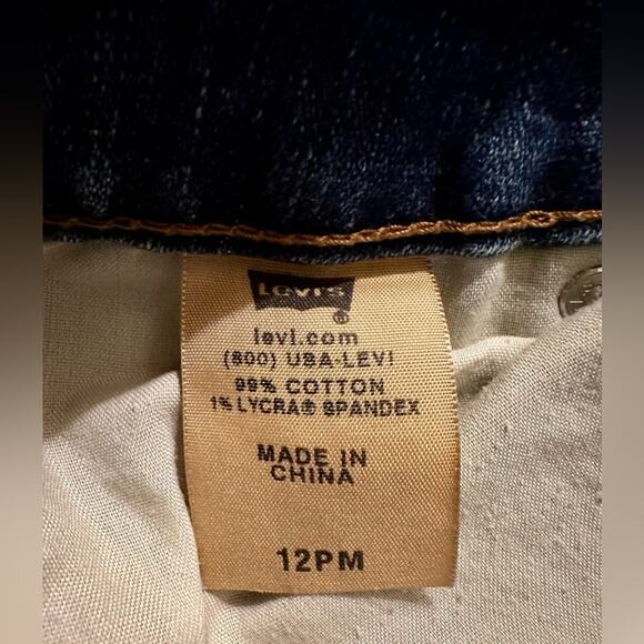 LEVI’S 515 Bootcut Dark Wash Flap Back Pocket Jeans Women Size 12P 32”x28” NWOT - Picture 5 of 8